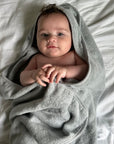Misty Blue Hooded Towel & Washcloth