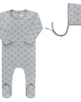 Diamond Print Collection - Footie + Bonnet