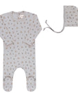 Garden Floral Print Collection - Footie + Bonnet