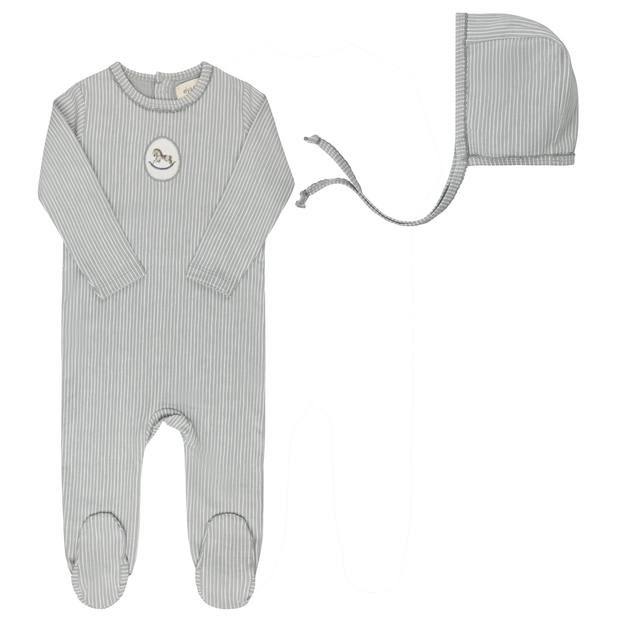 Rocking Horse Collection - Footie + Bonnet