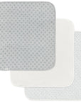 100% muslin cotton grey Burp Cloth set