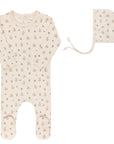 Garden Floral Print Collection - Footie + Bonnet