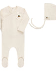 Embroidered Cherry Collection - Footie + Bonnet