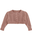 Cable Pointelle Flat Collection - Cardigan