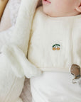 cherry print baby bibs