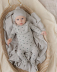 cherry print baby gift outfit