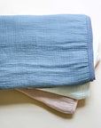 Solid Muslin Swaddle with Scallop Trim
