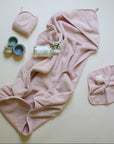 Pink Hooded Towel & Washcloth