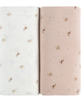 floral crib sheet set 2 pack