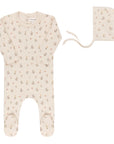 Garden Floral Print Collection - Footie + Bonnet
