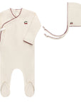 Embroidered Cherry Collection - Footie + Bonnet
