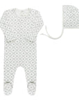 Diamond Print Collection - Footie + Bonnet