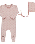 Diamond Print Collection - Footie + Bonnet