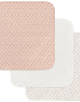 100% muslin cotton Pink Burp Cloth set