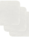 100% muslin cotton Ivory Burp Cloth set