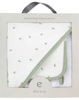 Sage Pears Hooded Towel & Washcloth