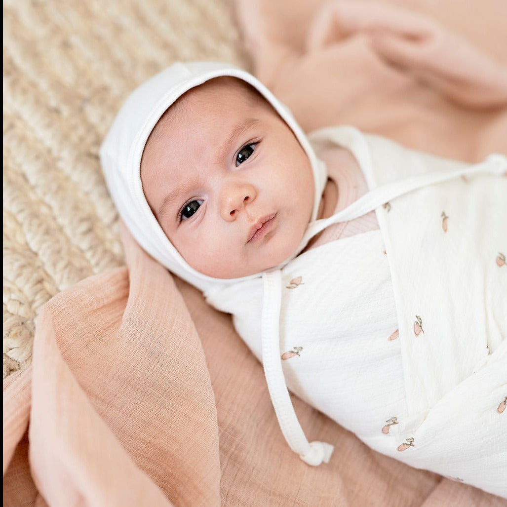 2 Pack Cotton Muslin Swaddle Blanket - Pink Pear