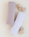 2 Pack Cotton Muslin Swaddle Blanket