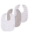 3 Pack Muslin Terry Bibs