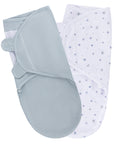 Blue and Stars Adjustable Swaddle Blanket