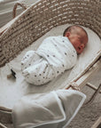 Grey Stars cozy Swaddle Blankets