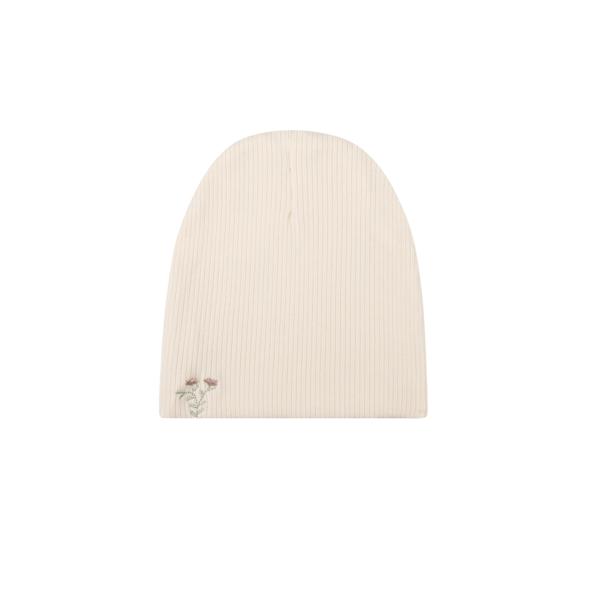 Ribbed Cotton - Embroidered Ginkgo Collection Beanies