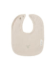 Ribbed Cotton - Embroidered Ginkgo Collection - Bib