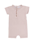 Jersey Cotton - Striped Henley Rompers