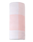 Lightweight Pink Gingham Crib Bedding