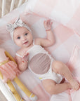 Machine-Washable Gingham Crib Trio