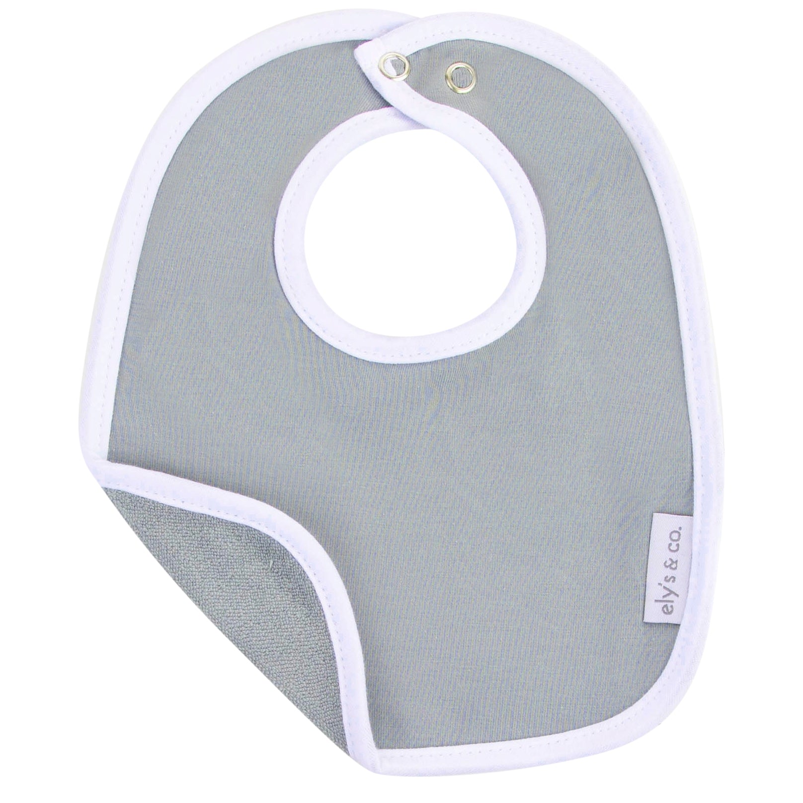 Misty Blue Jersey Terry Bib Reverse