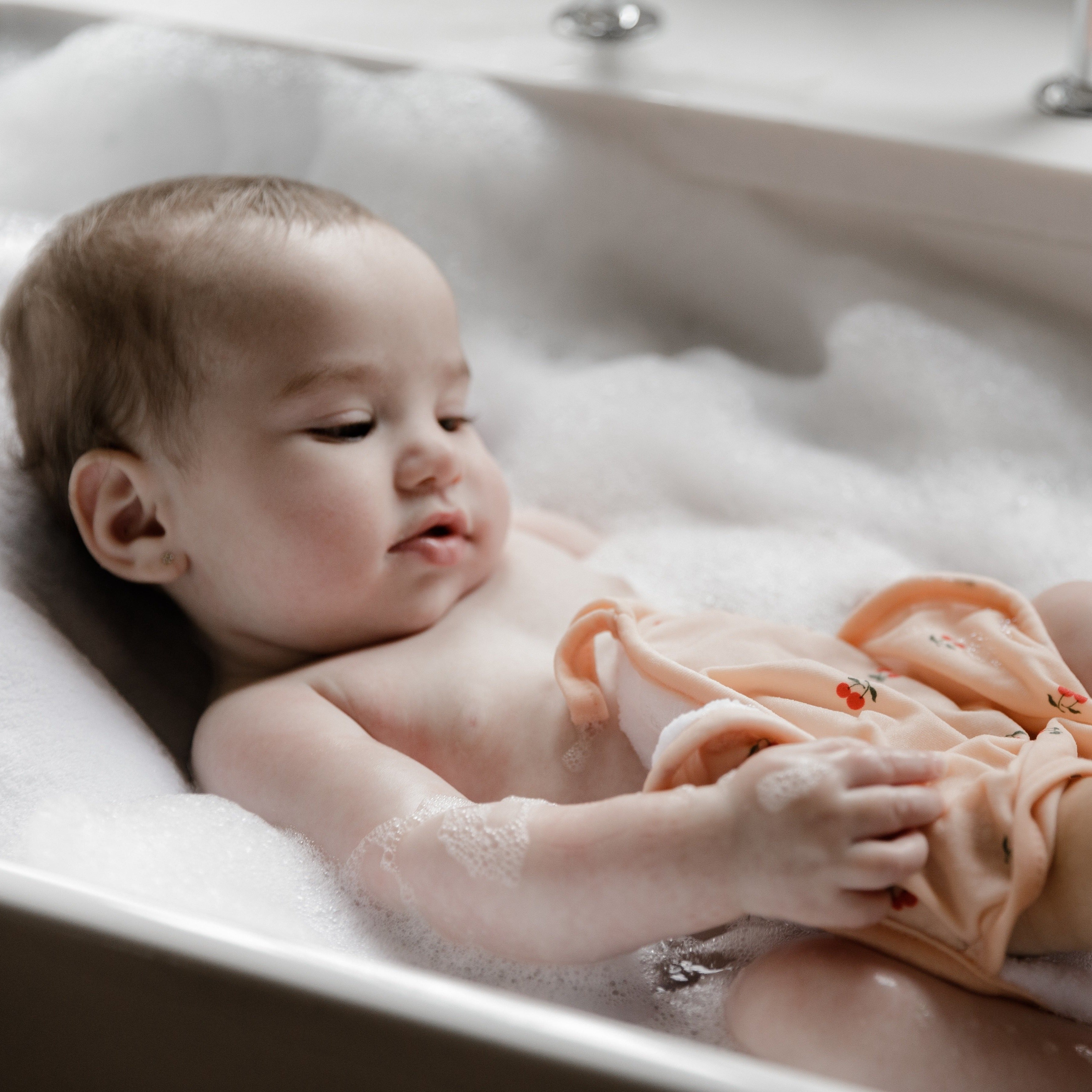 Pink Cherries 3 pack terry Washcloths