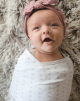 Polka Dot & Grey Chevron Adjustable Swaddle