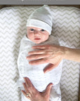 Polka Dot & Grey Chevron Adjustable Swaddles