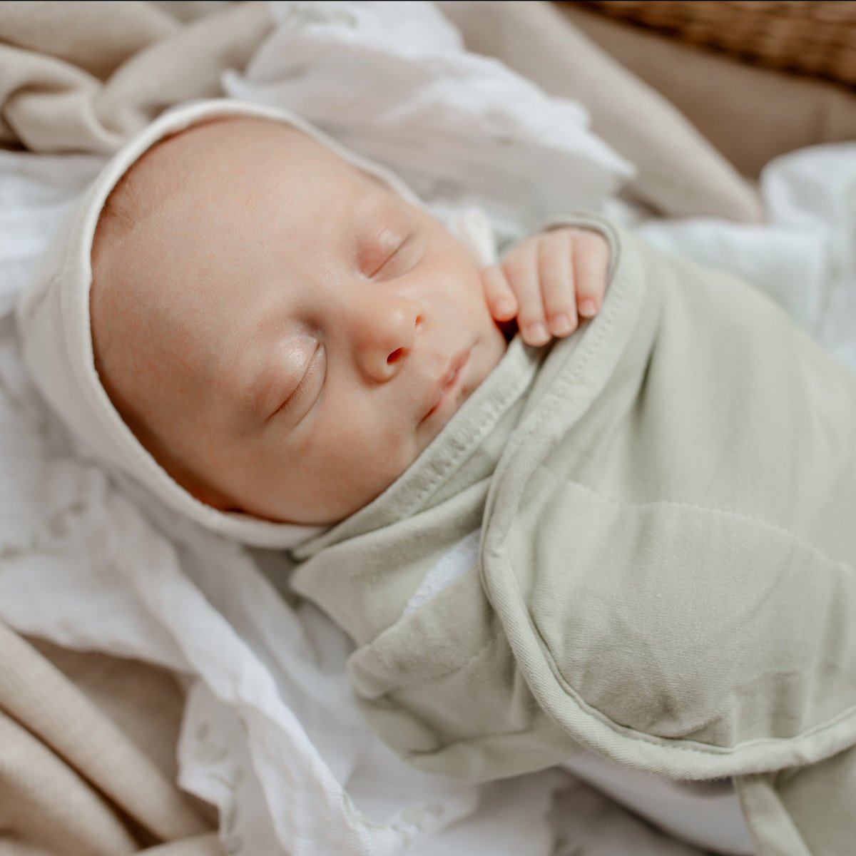 Sage & eucalyptus Adjustable Swaddle Blanket