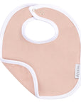 blush terry jersey bib