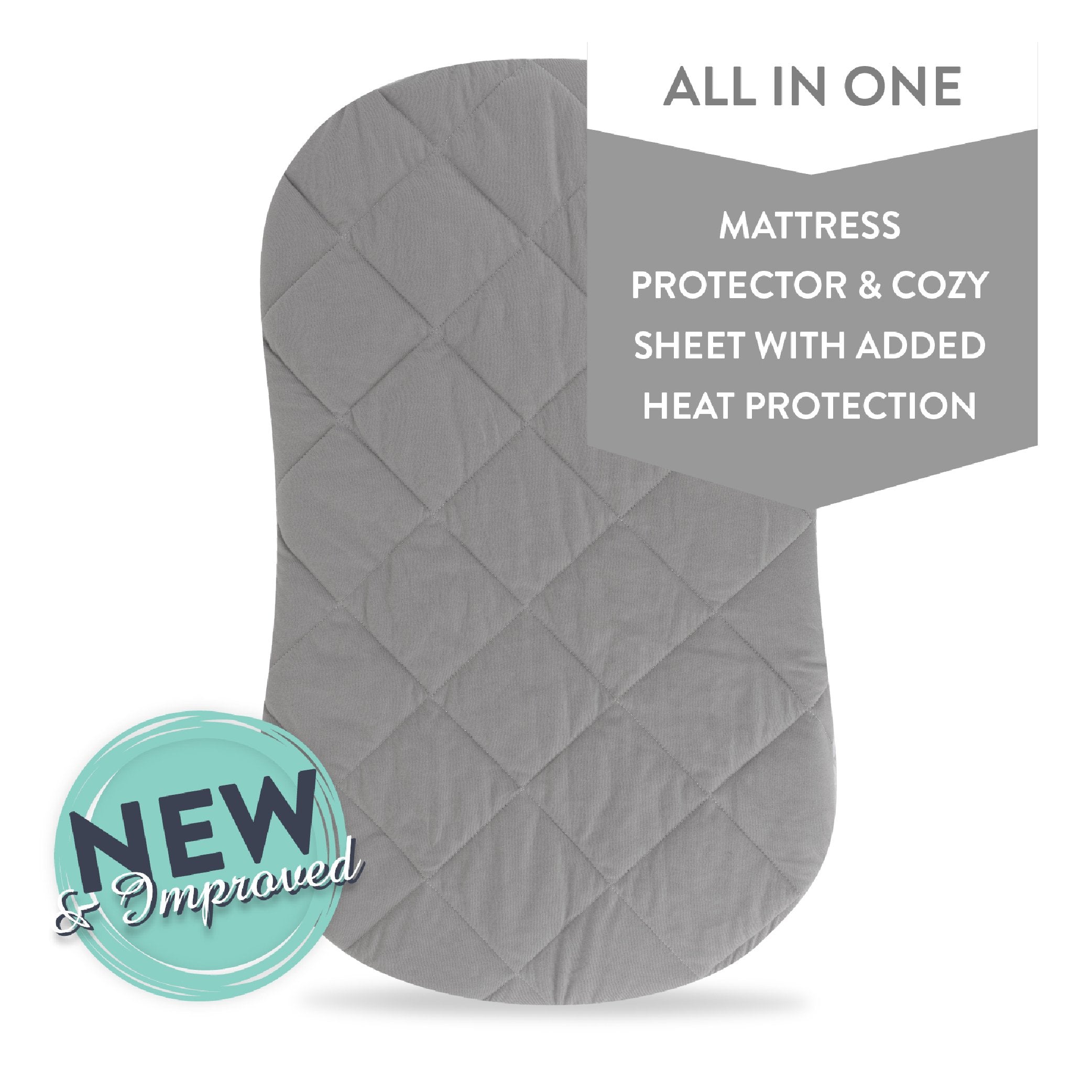 Quilted Waterproof Bassinet Sheet with Heat Protection Ely s Co