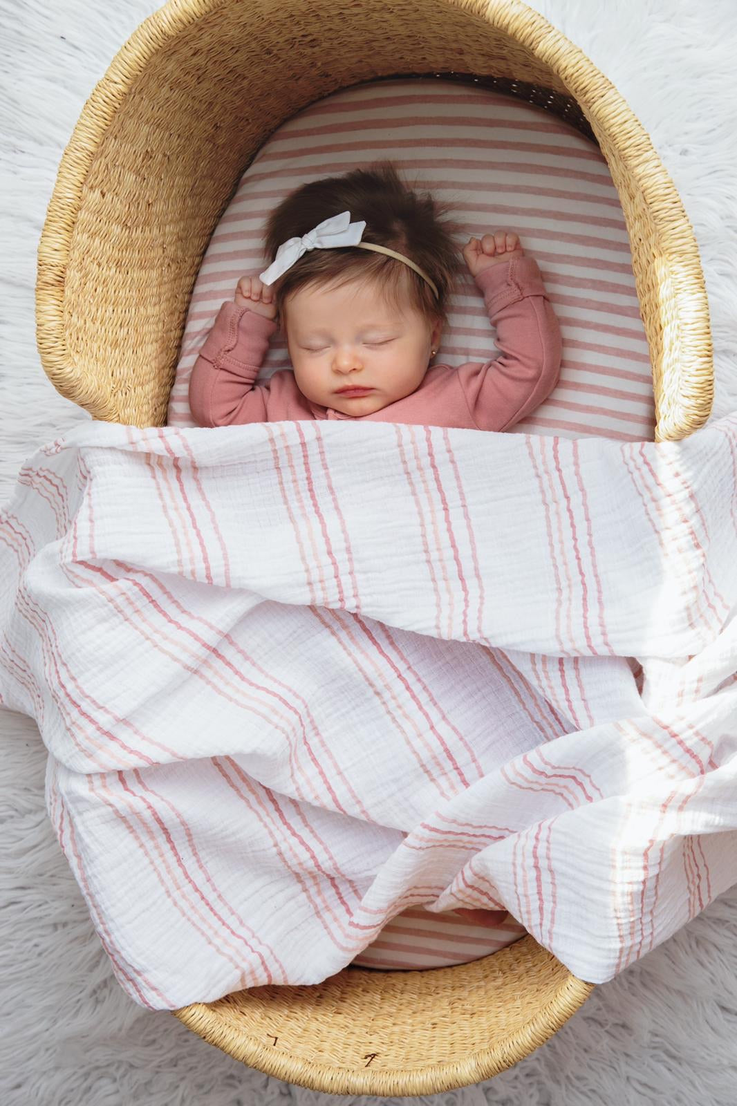 2 Pack Cotton Muslin Swaddle Blanket