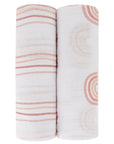 2 Pack Cotton Muslin Swaddle Blanket