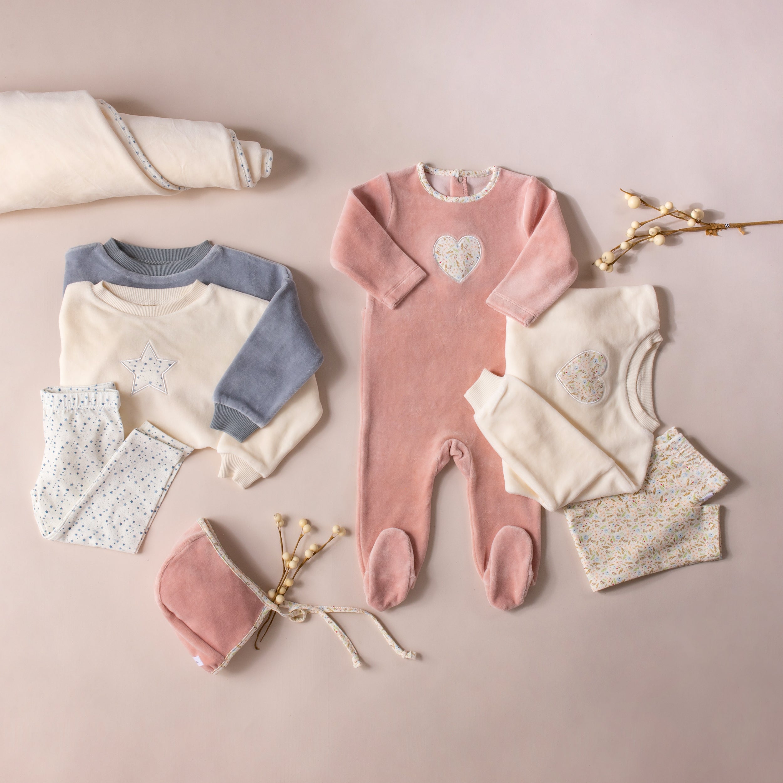 Velour Heart and Star Collection