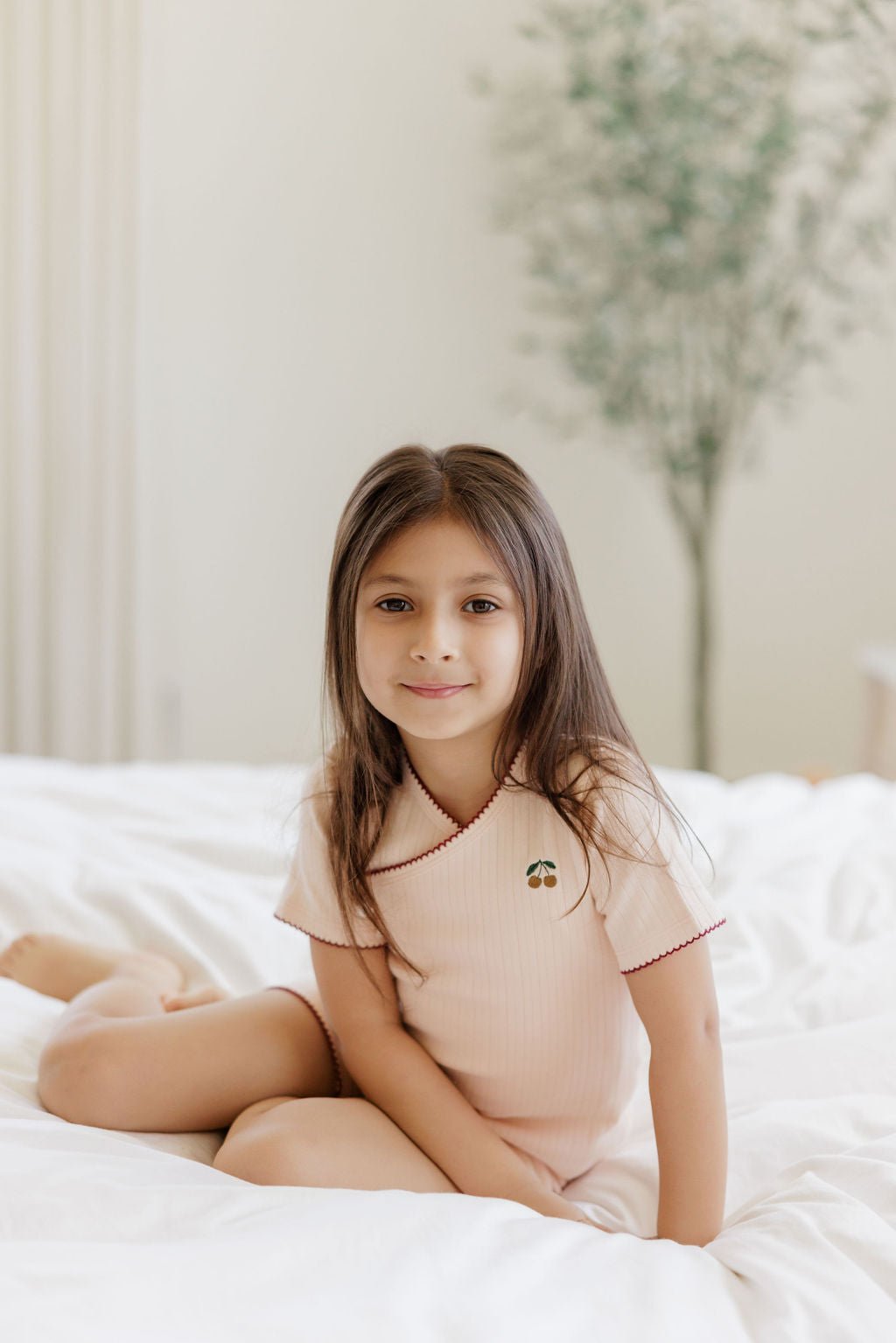 Embroidered  Cherry Rib Collection - Ely's & Co.