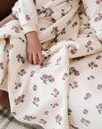 Quilted - Plum Print Kimono Collection - Blanket