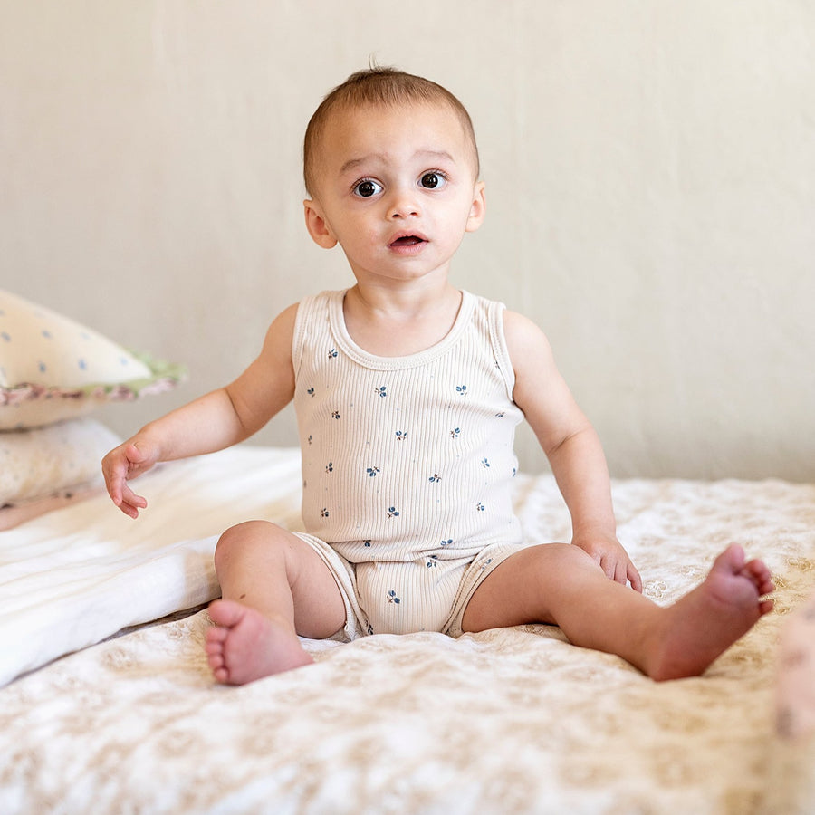 Ribbed Cotton - Tulip Collection - Tank Rompers