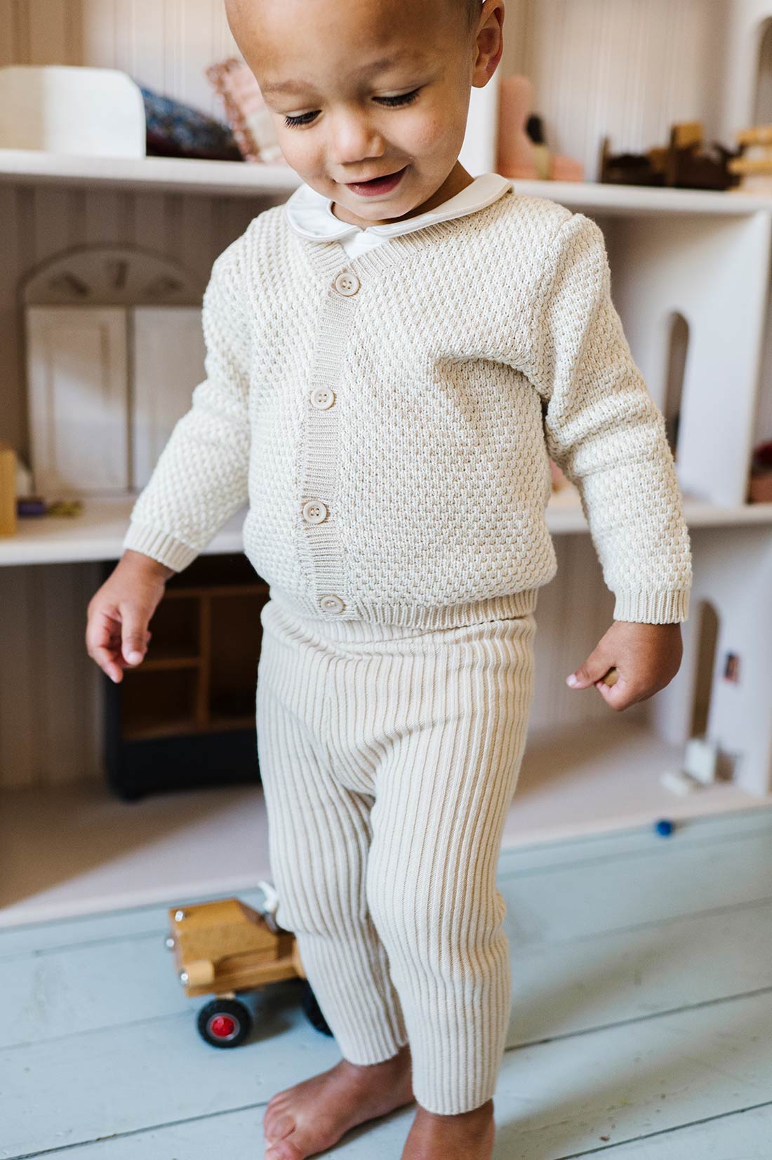 babytoly kimbell romper ポコポコ ニットロンパース babytoly/KIMBELL ROMPER - Boncouleur