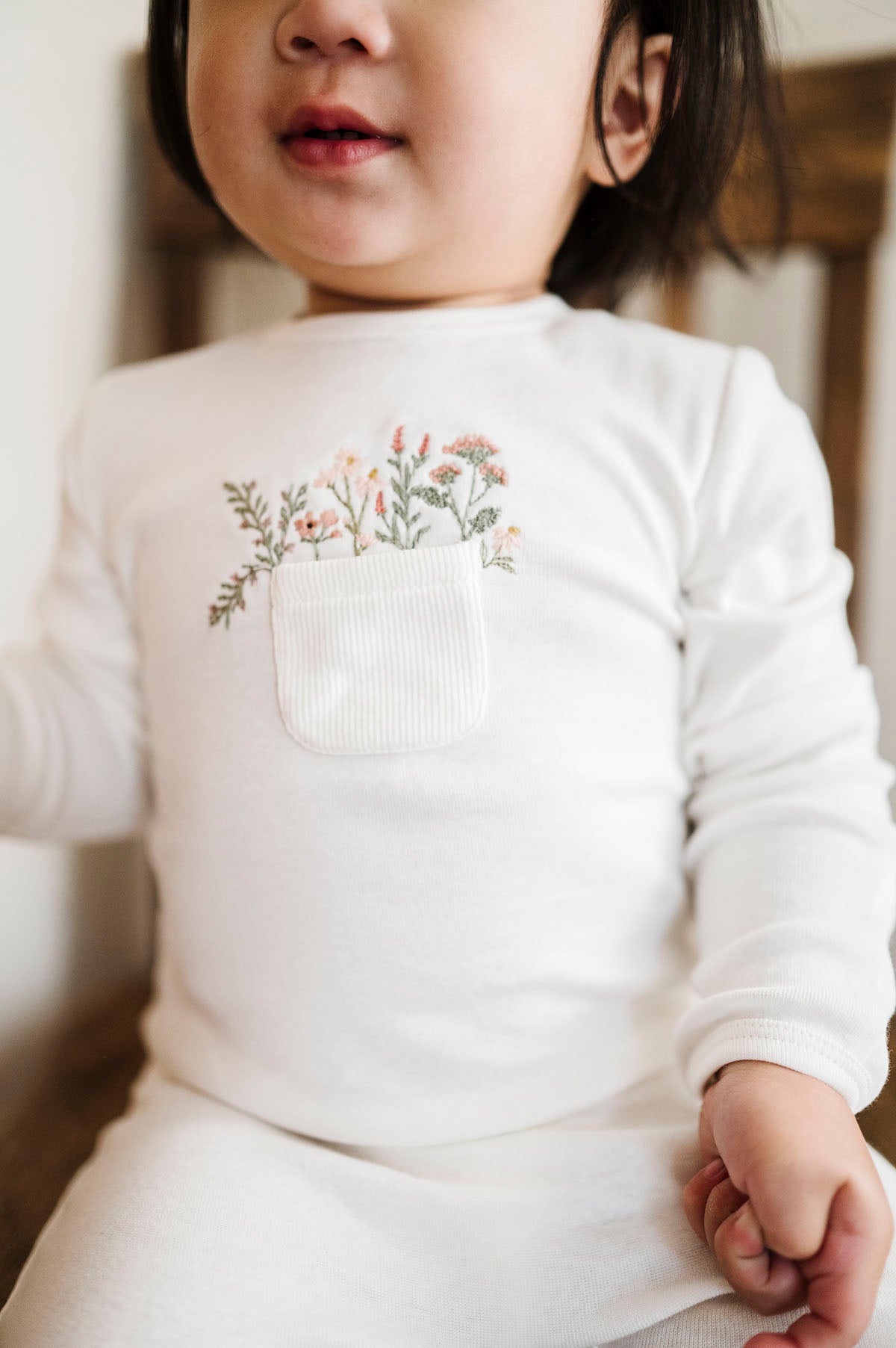 Cotton - Pocket Full of Flowers Collection - Footie