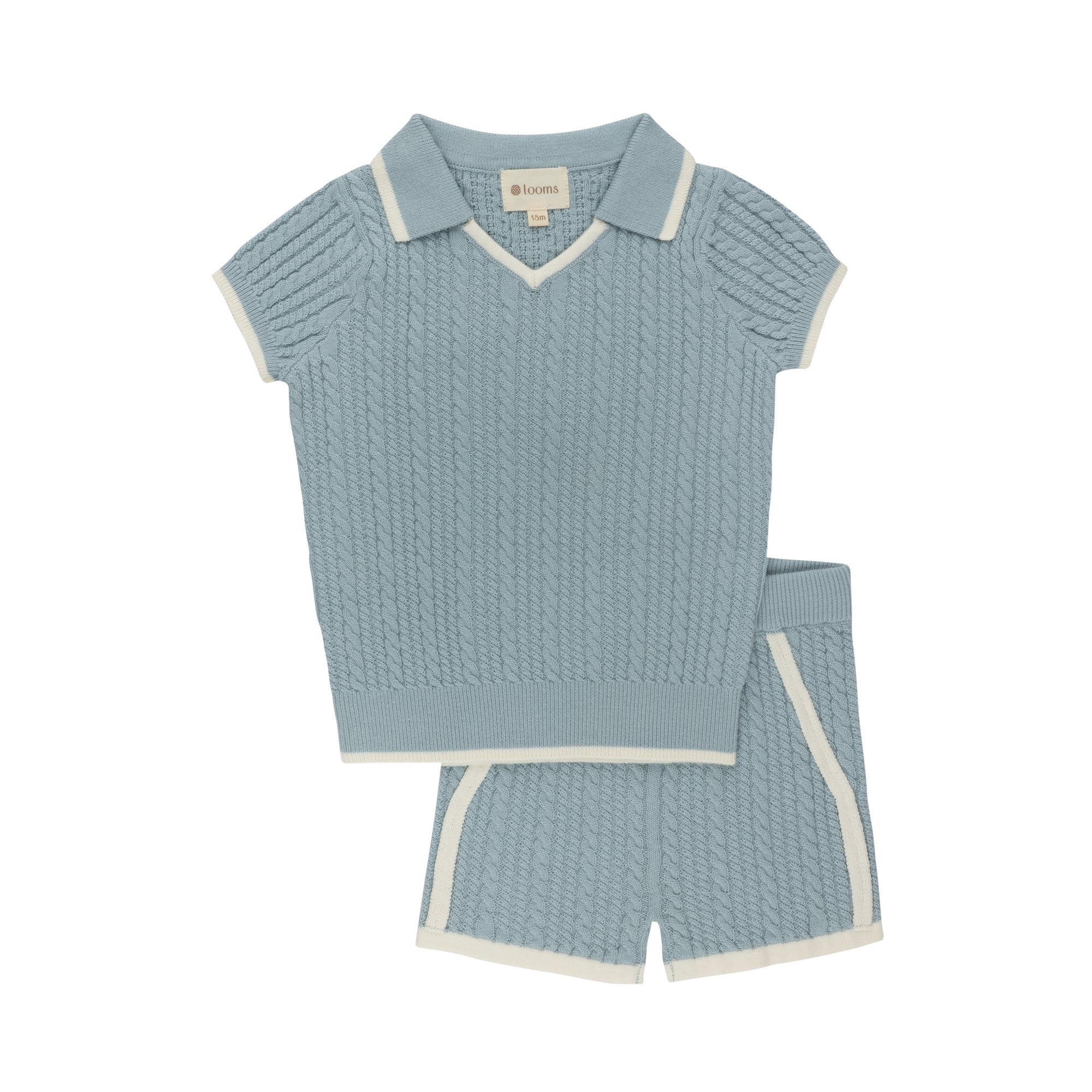 Boys Cable Knit 2 Piece Set | Keepsake | Looms Knits – Ely's & Co.