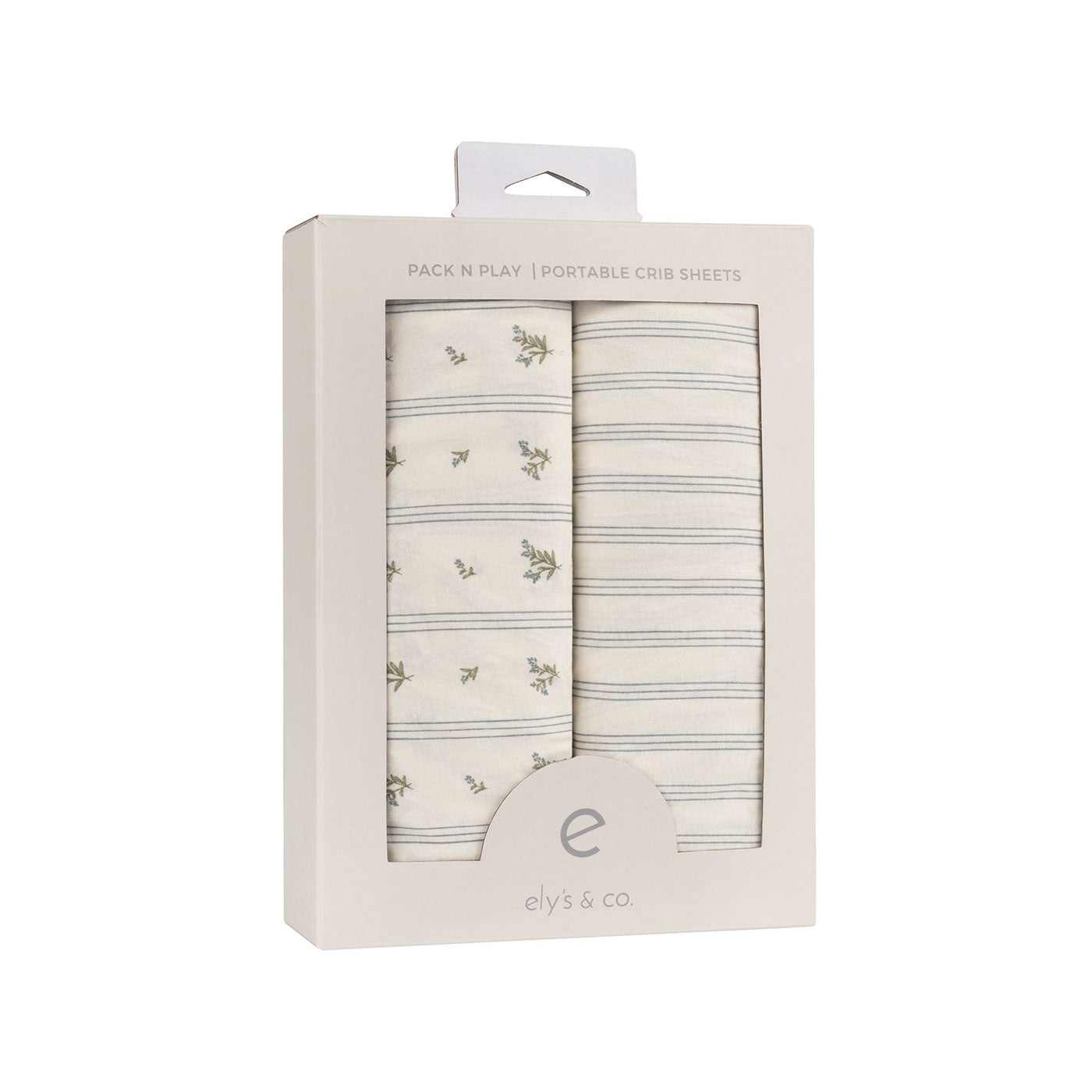 Pack N Play I Portable Crib Sheet Set Linear Berry Leaf – Ely's