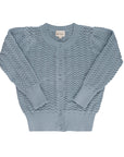 Wave Collection - Knit Pointelle Cardigan