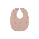 Pink floral print durable bib