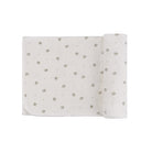 Soft Floral Muslin Cotton Swaddle Blanket Tan